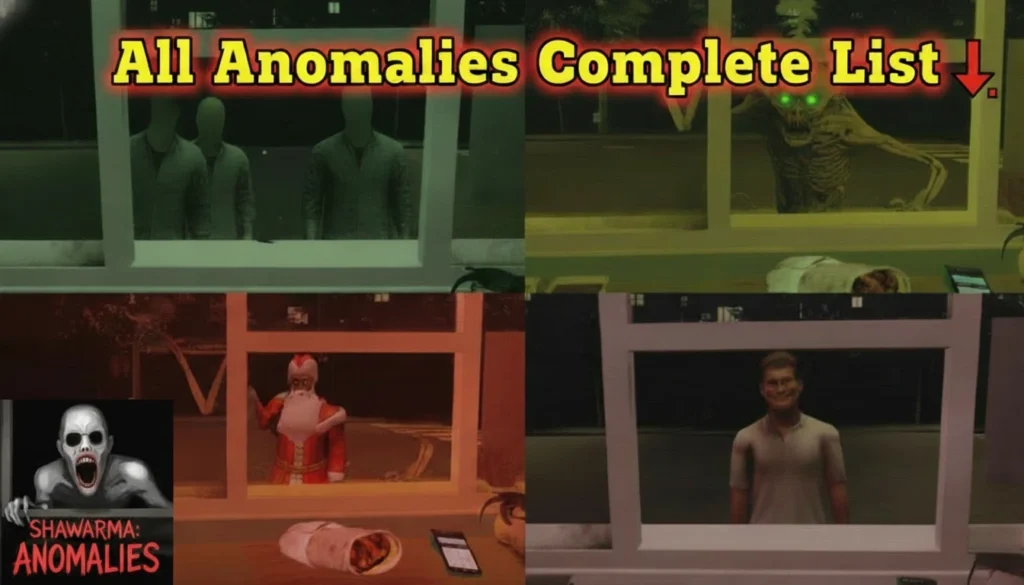 Scary Shawarma Kiosk All Anomalies Complete List