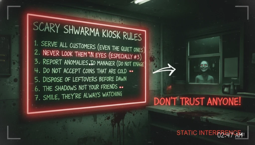 Scary Shawarma Kiosk Rules Listahan